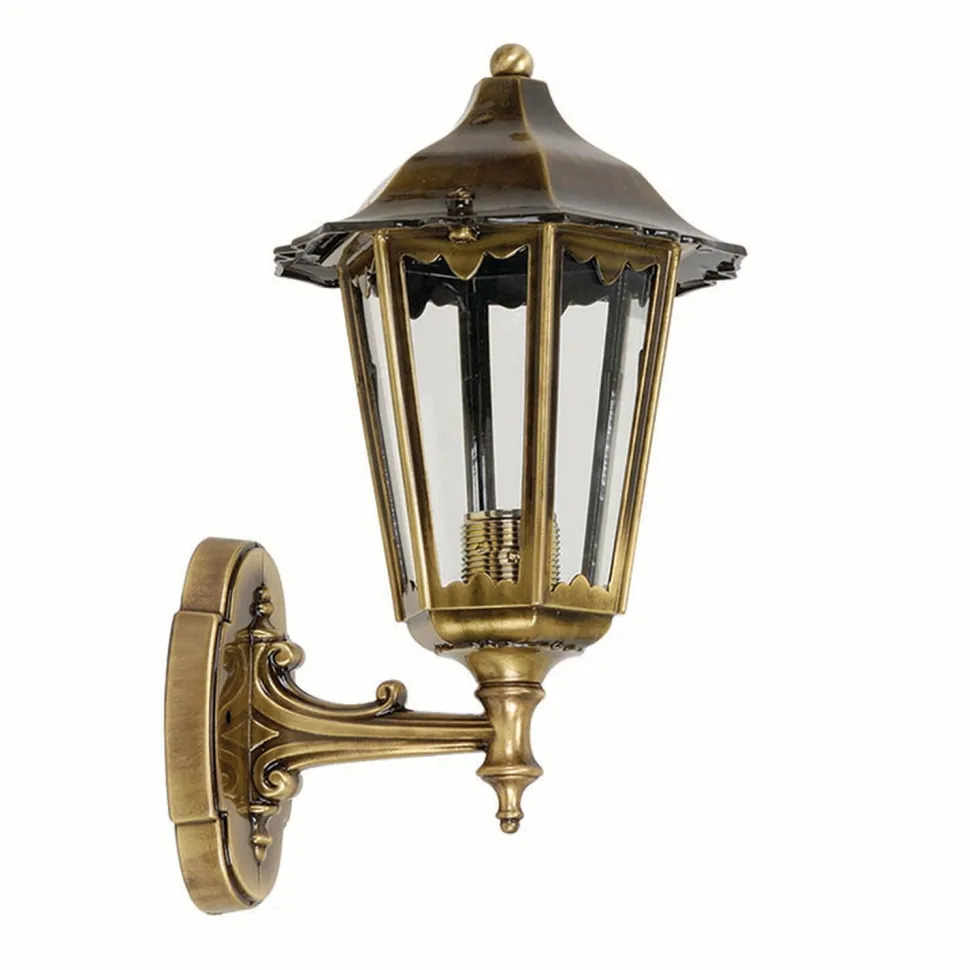 Wandlampe Außen Messing IP43 Rustikal Haustür Hof