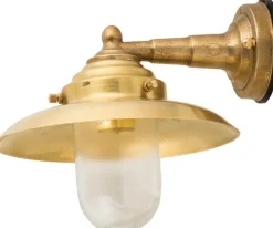 Wandlampe Außen Messing Maritim IP64 Haus Hof