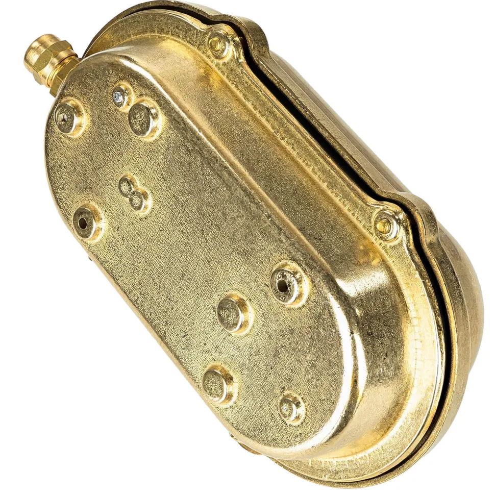 Wandlampe Außen Messing Maritim oval IP64 Haustür