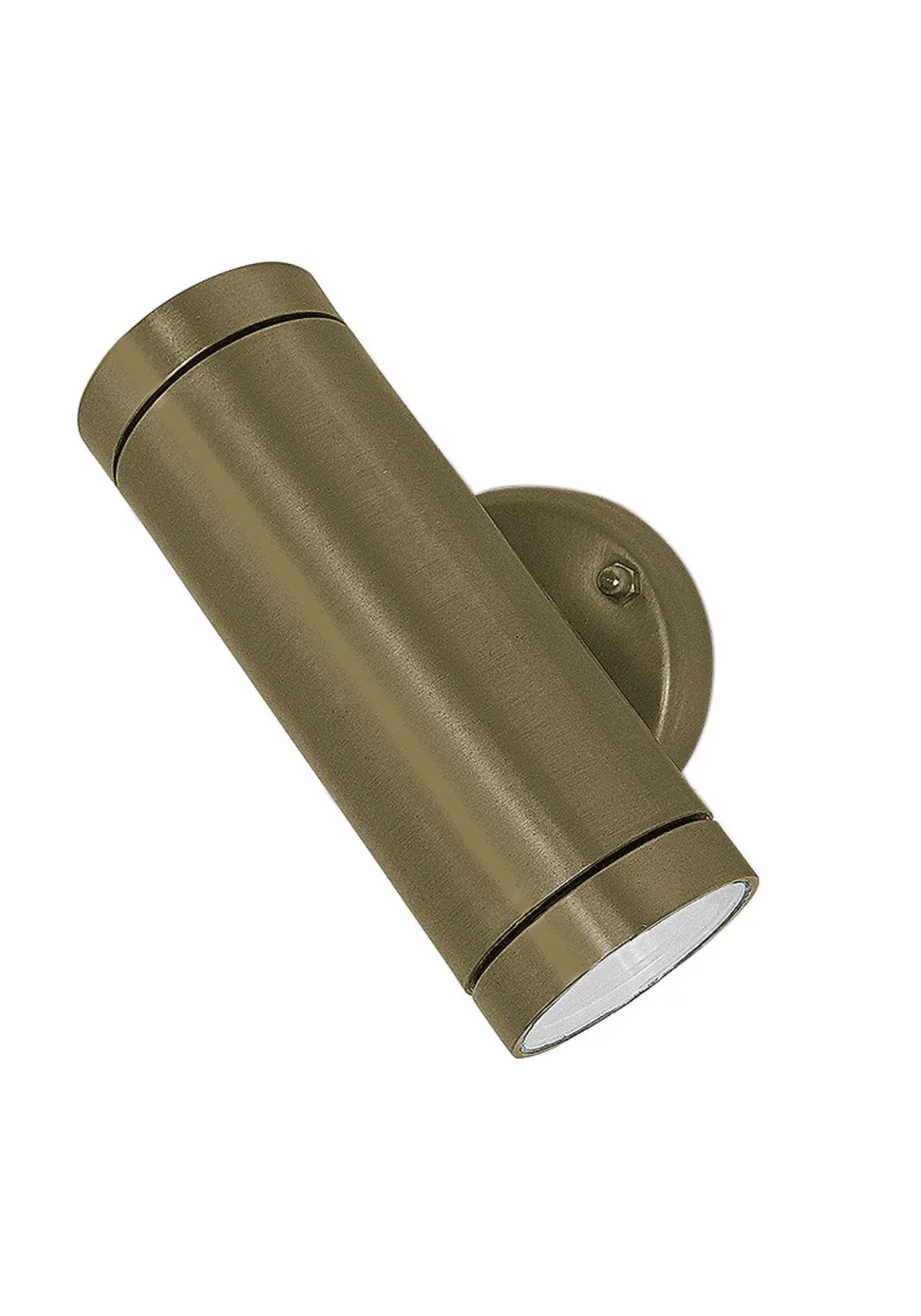 Wandlampe außen Messing massiv Glas GU10 IP44 Up Down