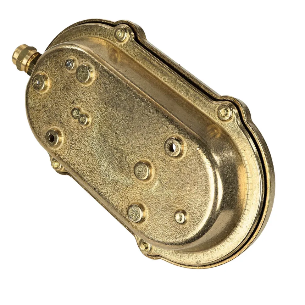 Wandlampe Außen Messing Maritim oval IP64 Haus Tür