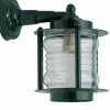 Wandlampe außen Messing massiv Glas H: 24 cm IP23 Grün
