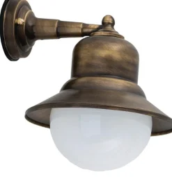 Wandlampe Außen Messing Maritim IP23 Hof Terrasse