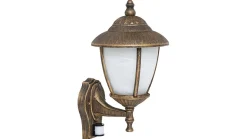Wandlampe Außen mit Sensor Gold blendarm IP43 Hof