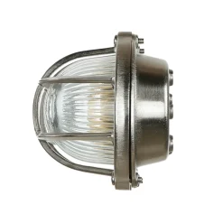 Wandlampe Außen Nickel Echt-Messing Haus Terrasse