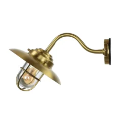 Wandlampe Außen Rustikal Messing IP43 Hof Balkon