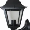 Wandlampe außen Schwarz Aluminium IP44 Rustikal E27