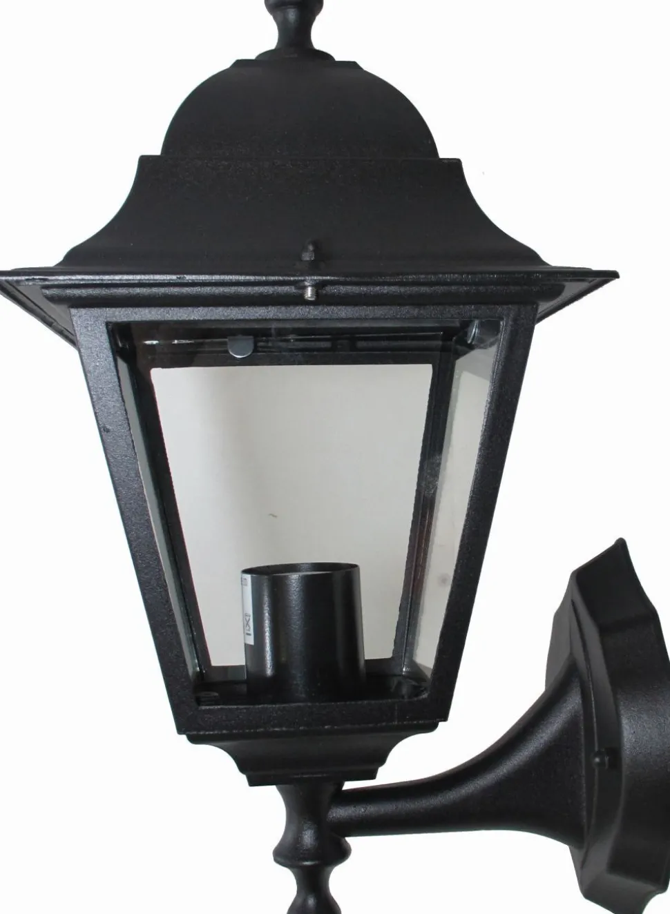 Wandlampe außen Schwarz Aluminium IP44 Rustikal E27