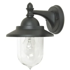 Wandlampe Außen Schwarz Maritim IP44 Haus Aluminium