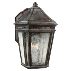 Wandlampe Außen Terrasse Braun antik Stahl IP44