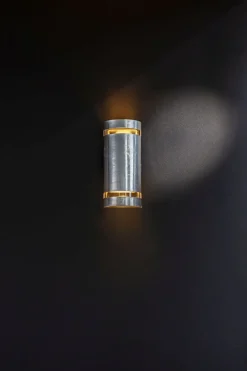 Wandlampe außen Up Down H:25,4 cm IP54 GU10 in Zink