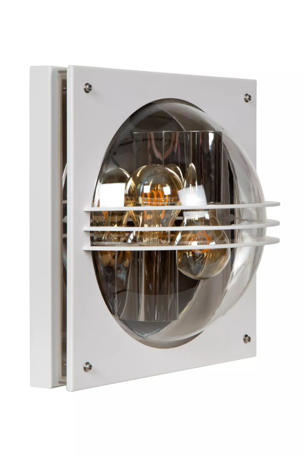 Wandlampe außen Weiß IP44 E27 2-flammig Haustür Garten