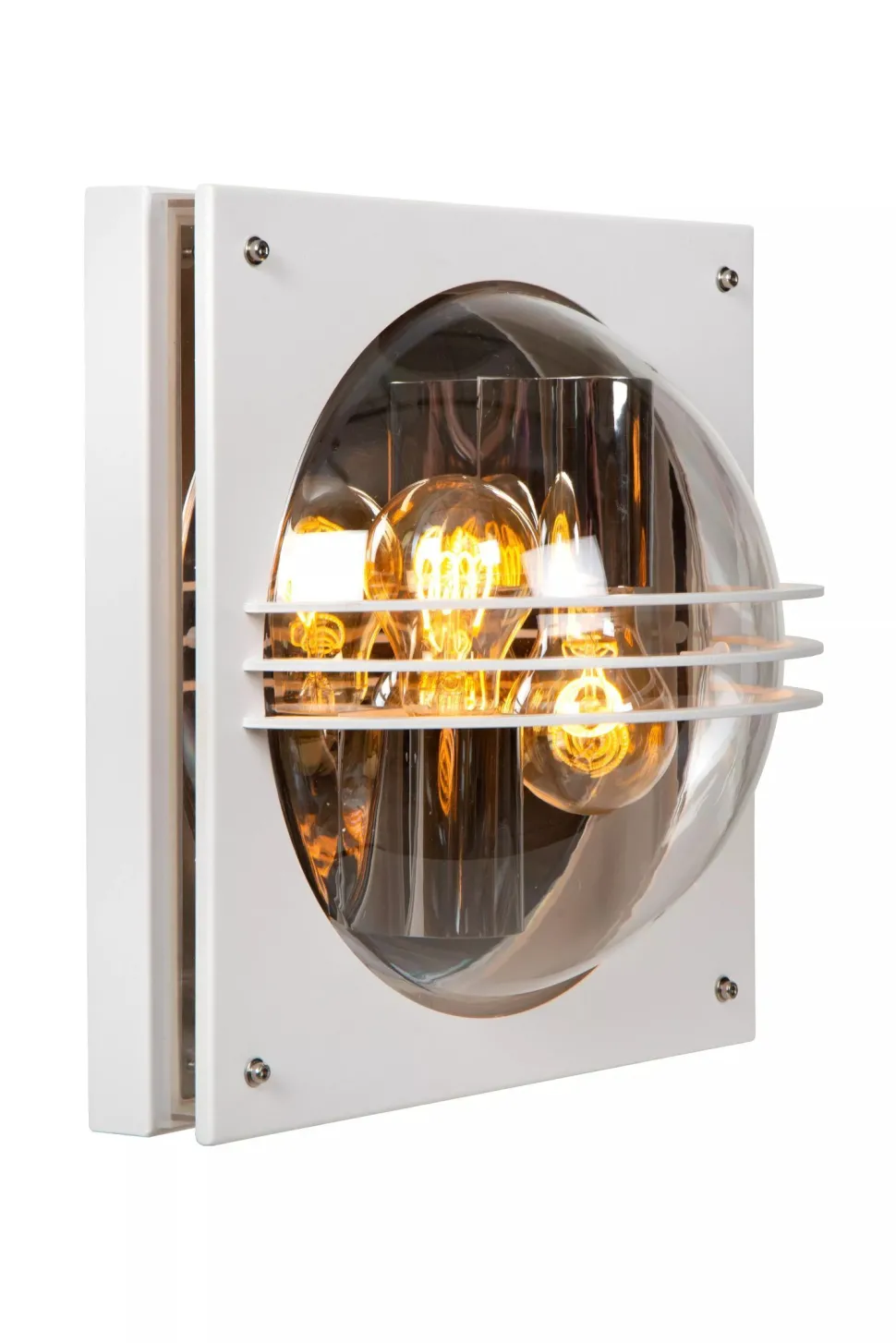 Wandlampe außen Weiß IP44 E27 2-flammig Haustür Garten