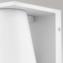 Wandlampe außen Weiß LED GU10 IP44 15,4 cm hoch klein