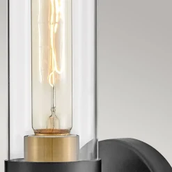 Wandlampe Bad 34,6 cm hoch IP44 E27 Modern Metall Glas