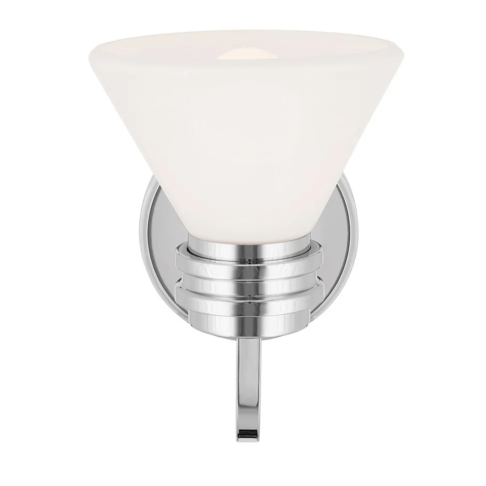 Wandlampe Bad Chrom mit LED G9 IP44 3000 K Glas Metall