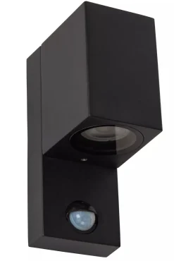 Wandlampe Bewegungsmelder Aluminium H:17 cm IP65 GU10
