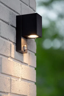 Wandlampe Bewegungsmelder Aluminium H:17 cm IP65 GU10