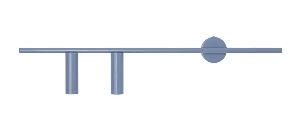 Wandlampe Blau Metall GU10 Zylinder B:80 cm dekorativ