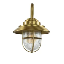Wandlampe BOLOS Messing IP64 Maritime Laterne