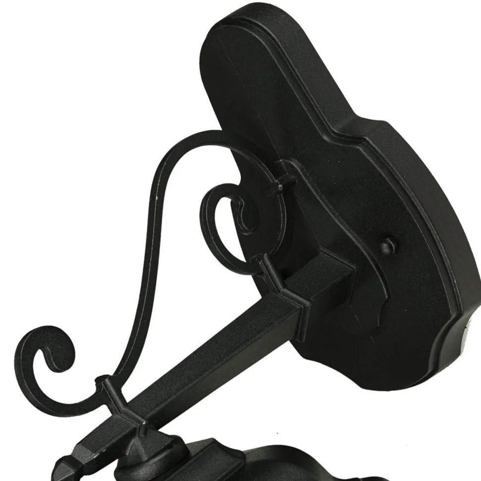 Wandlampe BREST Wandlaterne schwarz wetterfest