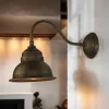 Wandlampe Bronze Antik Echt-Messing Oslo