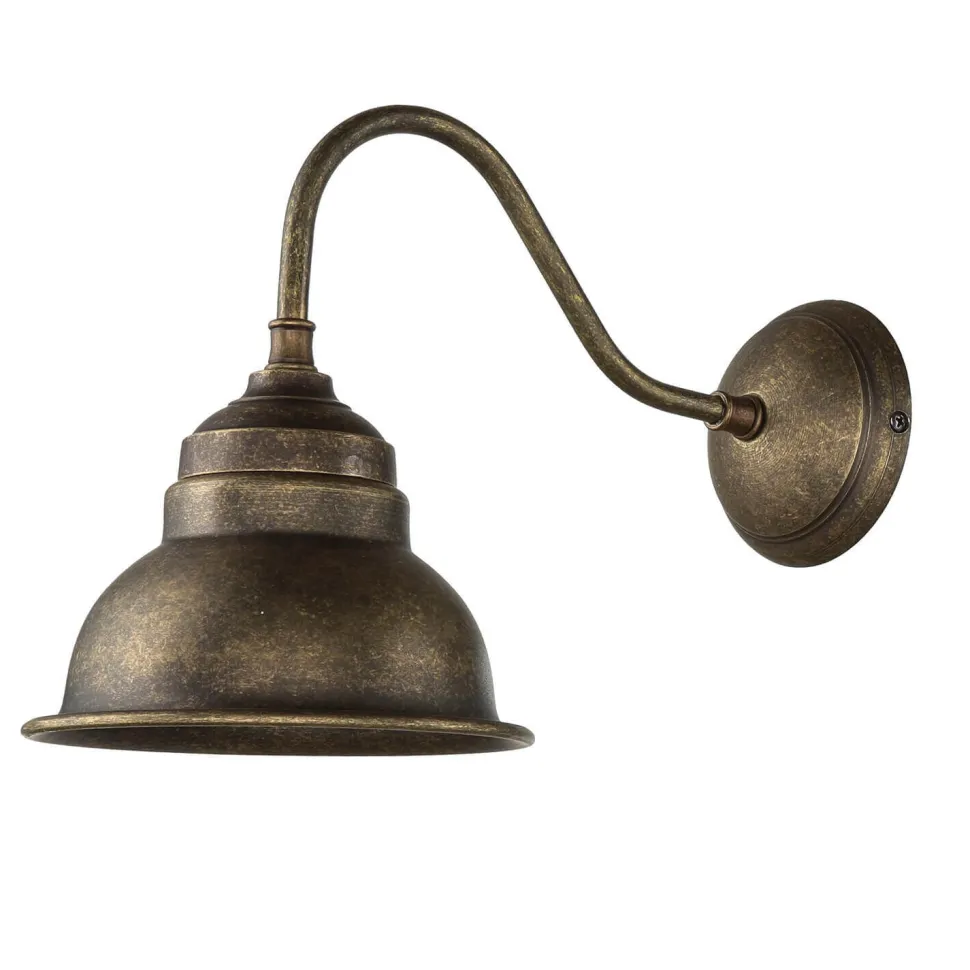 Wandlampe Bronze Antik Echt-Messing Oslo