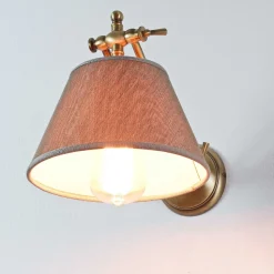 Wandlampe Bronze Hell aus Echt-Messing Snodo