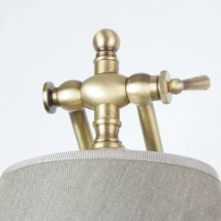 Wandlampe Bronze Hell aus Echt-Messing Snodo