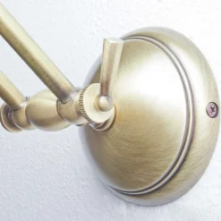 Wandlampe Bronze Hell aus Echt-Messing Snodo