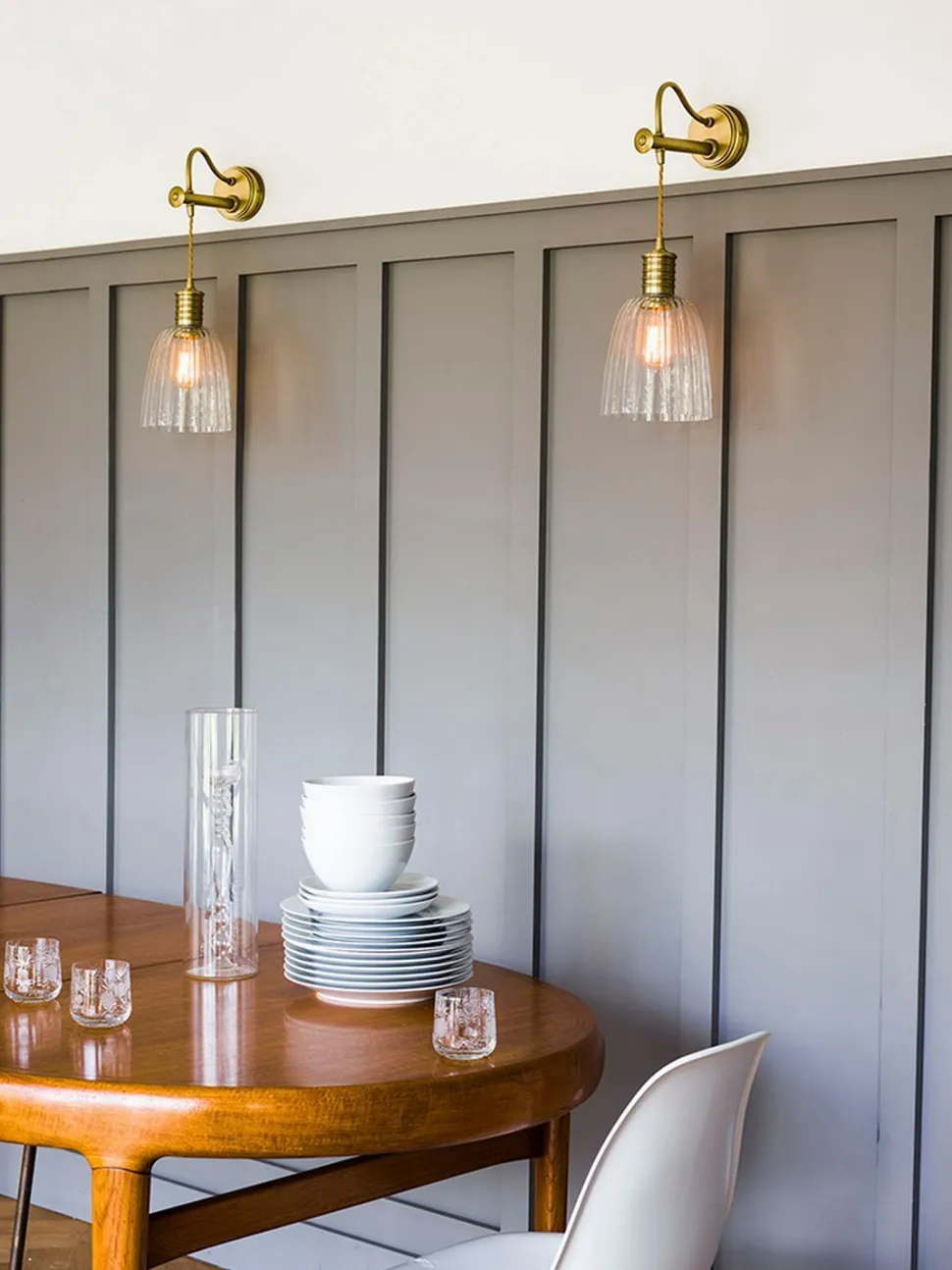 Wandlampe COLGAR Messing Design Lampe Wohnzimmer