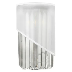 Wandlampe DISFARE Messing in Nickel Kristall Lampe