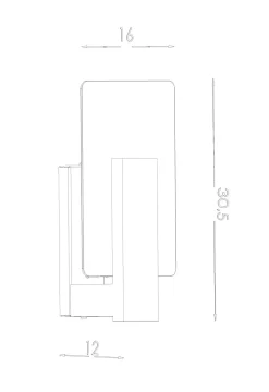 Wandlampe E14 Glas Holz Modern wohnlich DORETT