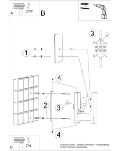 Wandlampe E14 Glas Holz Modern wohnlich DORETT