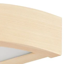 Wandlampe Flur Holzleuchte Braun Modern 40cm