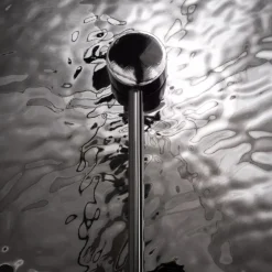 Wandlampe Glas Metall G9 Ø 40 cm H: 44,5 cm Chrom rund