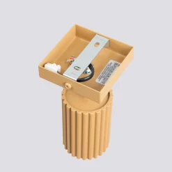 Wandlampe GU10 B: 8 cm klein schwenkbar aus Aluminium in Gold