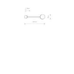 Wandlampe GX53 Schwarz Metall Modern 32,5 cm ONORA