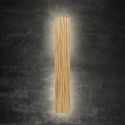 Wandlampe Holz 50 cm lang indirektes Licht Modern