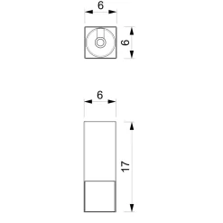 Wandlampe in Schwarz Chrom GU10 stilvoll akzentuiert
