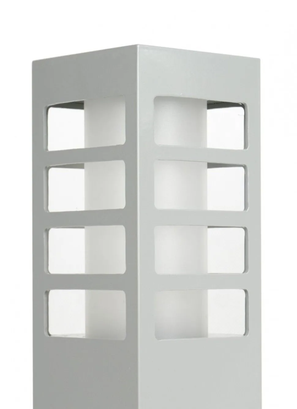 Wandlampe in Silber H:25cm klein eckig E27