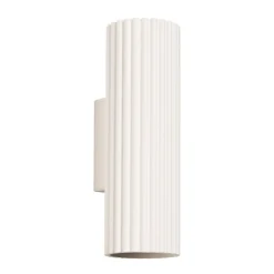 Wandlampe indirekt 2x GU10 H: 20 cm Creme Modern