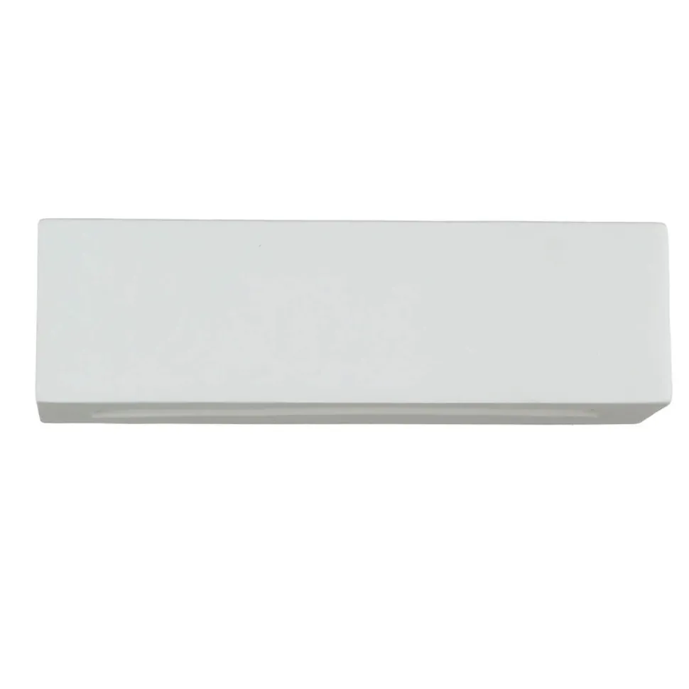 Wandlampe Keramik Glas 32,5 cm eckig Up Down bemalbar