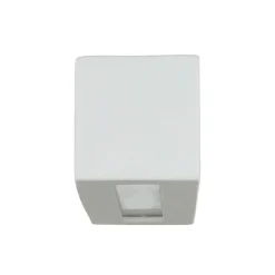 Wandlampe Keramik Glas 32,5 cm eckig Up Down bemalbar