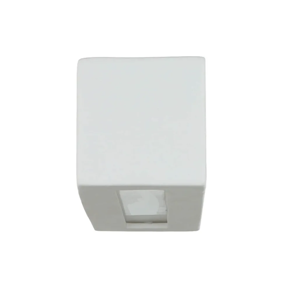 Wandlampe Keramik Glas 32,5 cm eckig Up Down bemalbar