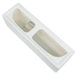 Wandlampe Keramik Glas 32,5 cm eckig Up Down bemalbar