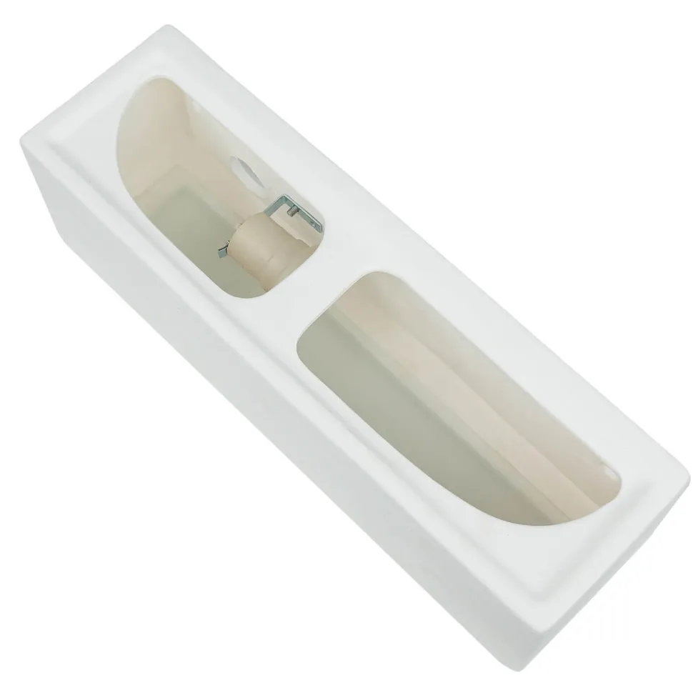 Wandlampe Keramik Glas 32,5 cm eckig Up Down bemalbar