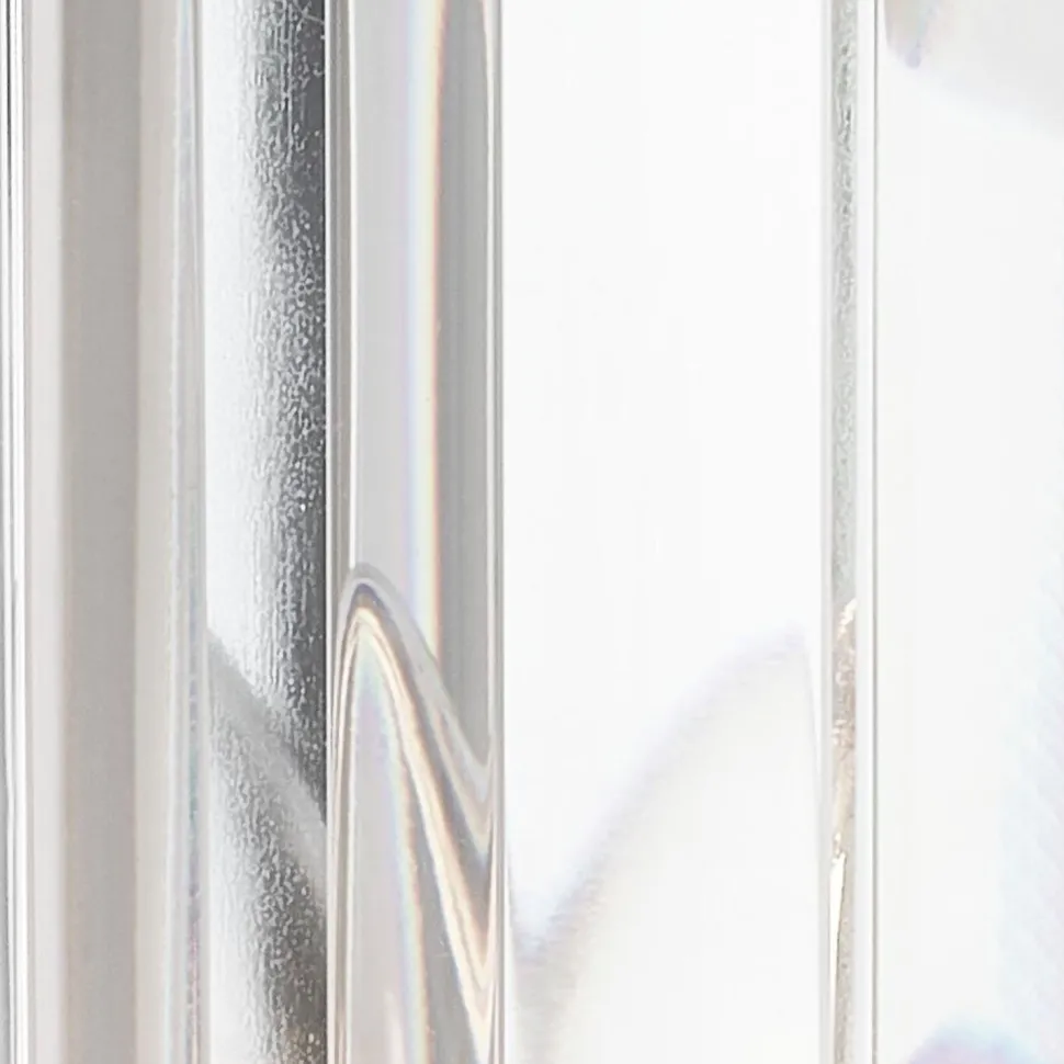 Wandlampe Kristall E14 Art Déco H: 35 cm in Chrom Klar