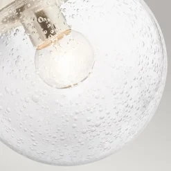 Wandlampe Kugelschirm Glas Metall E27 39,2 cm hoch