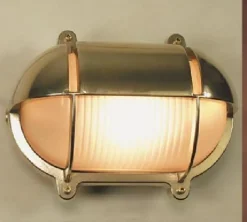 Wandlampe LED Messing Maritim IP54 außen Antik
